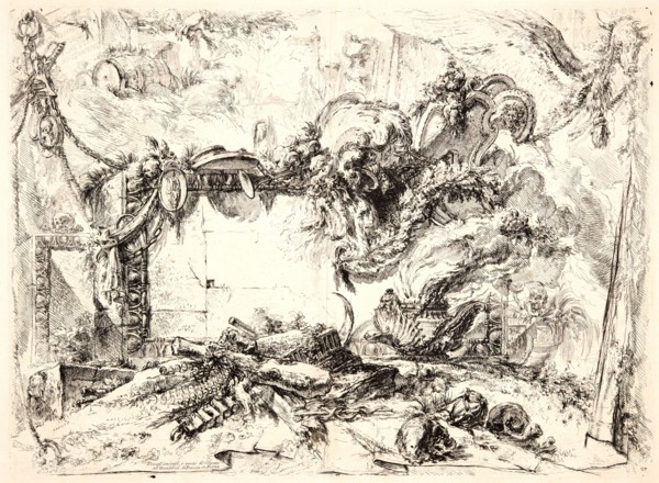 Giovanni Battista Piranesi (Italian, 1720 - 1778). The Monumental Tablet, ca. 1745. From Grotteschi