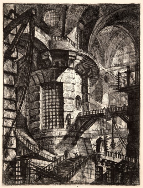 Giovanni Battista Piranesi (Italian, 1720 - 1778). The Round Tower, 1761. From Carceri d'Invenzione