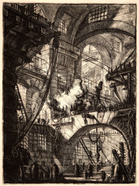 Giovanni Battista Piranesi (Italian, 1720 - 1778). The Smoking Fire, 1761. From Carceri