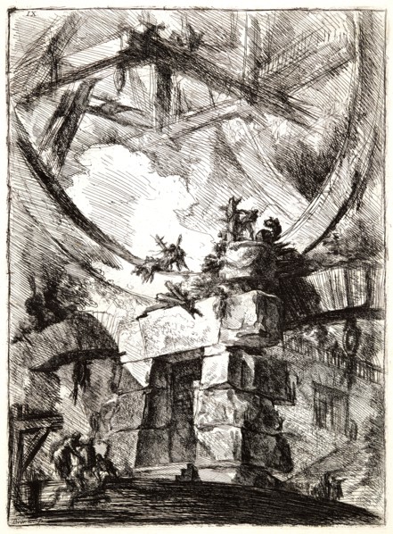 Giovanni Battista Piranesi (Italian, 1720 - 1778). The Giant Wheel, 1761. From Carceri d'Invenzione