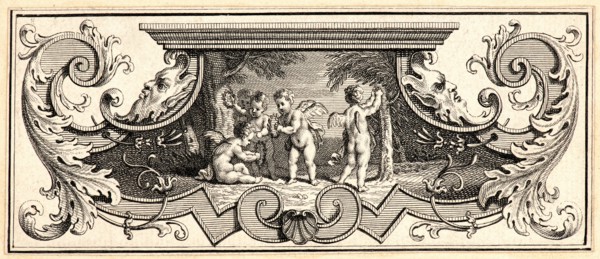 Bernard Picart (French, 1673 - 1733). Putti. Etching. Plate: 53 mm x 130 mm (2.09 in. x 5.12 in.).