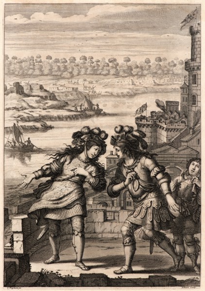Abraham Bosse (French, 1602-1676) after Claude Vignon (French, 1593 - 1670). Joan in Conversation