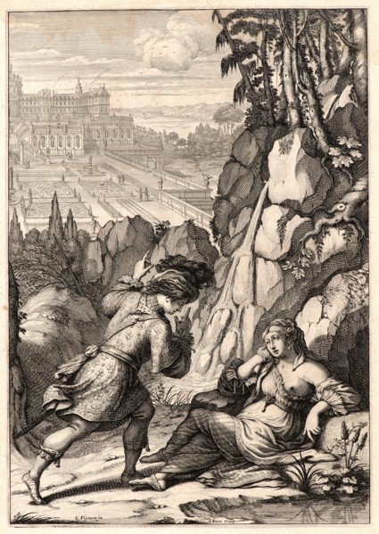 Abraham Bosse (French, 1602-1676) after Claude Vignon (French, 1593 - 1670). Roger Finds His