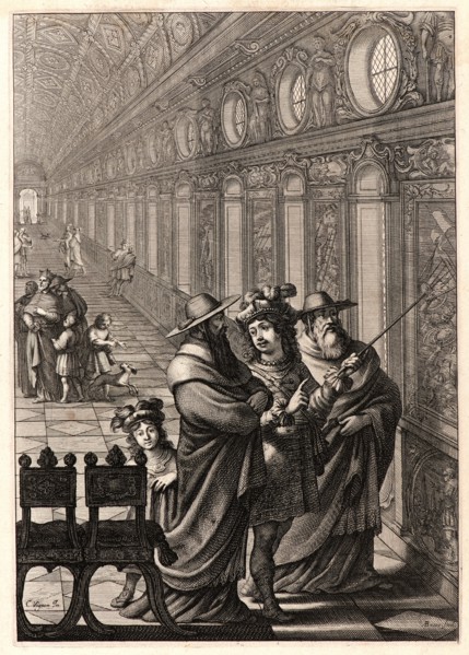 Abraham Bosse (French, 1602-1676) after Claude Vignon (French, 1593 - 1670). Roger, with Cardinals,