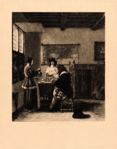 Daniel Charles Marie Mordant (French, 1853 - 1914) after Pieter de Hooch (aka Pieter de Hooghe,