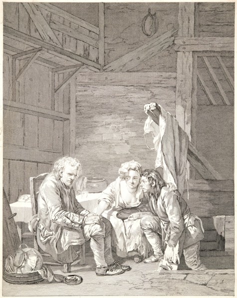 Laurent Cars (French, 1699-1771) after Jean-Baptiste Greuze (French, 1725 - 1805). The Blind Man