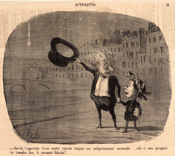 Honoré Daumier (French, 1808 - 1879). Mon fils, l'apparition d'une comÃ¨te..., 1853. From