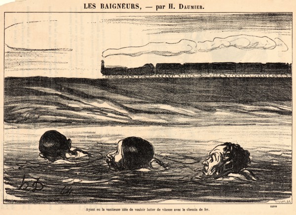 Honoré Daumier (French, 1808 - 1879). Ayant eu la vaniteuse idée de vouloir..., 1864. From Les