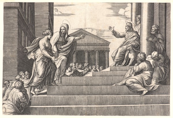 Marcantonio Raimondi (Italian, ca. 1470/1482 - 1527/1534) after Giulio Romano (Italian, probably
