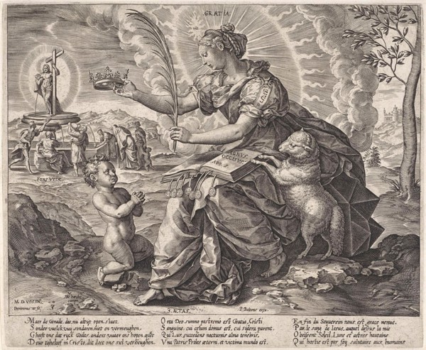 The Iron Age: the law of the grace of the New Testament, Hieronymus Wierix, Pieter Balten, 1563 -
