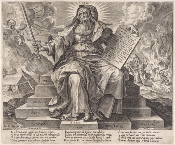 The Silver Age: the law of the Old Testament, Hieronymus Wierix, Jacob de Weert, 1563 - before 1580