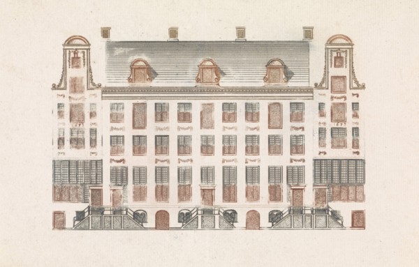 Amsterdam canal houses on the Keizersgracht 518-526, The Netherlands, Anonymous, Cornelis Danckerts