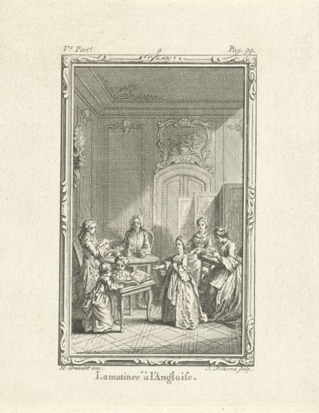 Company in an interior, Jacob Folkema, 1761