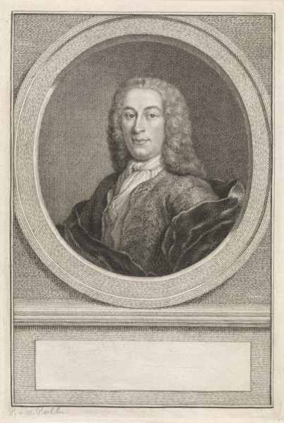 Portrait of Pieter van de Poll, print maker: Jacob Houbraken, 1747 - 1759