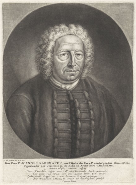 Portrait of Father John Rademaker, Johannes van Vilsteren, Frans Sadeleer, 1745