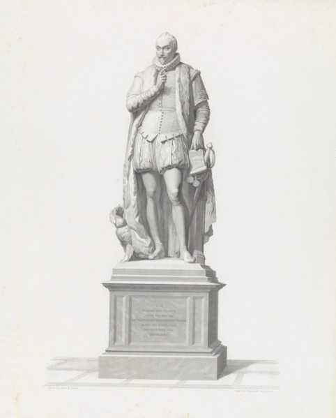 Statue of Prince William I on the Square in The Hague, The Netherlands, Edouard Taurel, 1847-1892