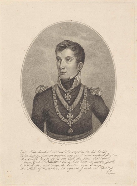 Portrait of William II, the future King of the Netherlands, as crown prince, Dirk Sluyter, J.
