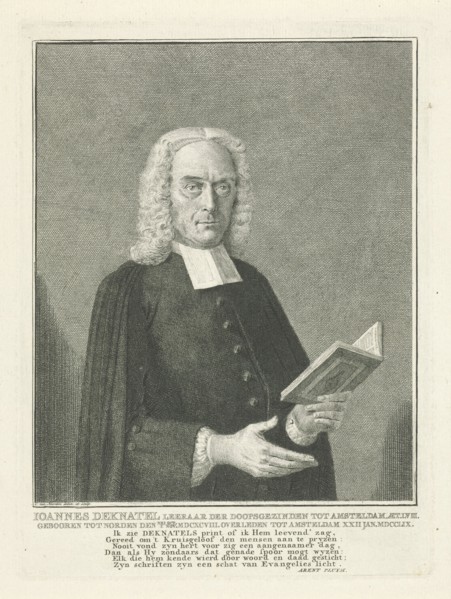 Portrait of Joannes Deknatel, Cornelis van Noorde, Arent Pluym, 1759 - 1761
