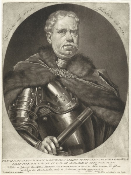 Portrait of Sigismund Franz, Count of Kiutoszyn, Pieter Schenk (I), 1670 - 1713