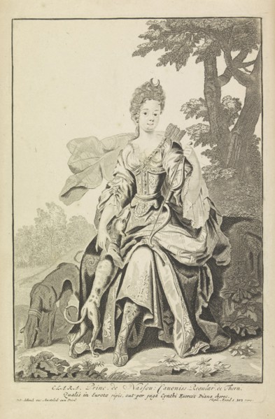 Portrait of Clara Juliana, Countess of Nassau-Siegen, Anonymous, Pieter Schenk (I), unknown, c.