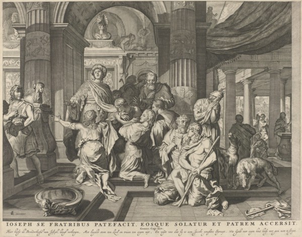 Joseph reveals himself to his brothers, Anonymous, Nicolaes Visscher (I), Nicolaes Visscher (II),