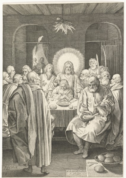 Last Supper, Nicolaes de Bruyn, 1618