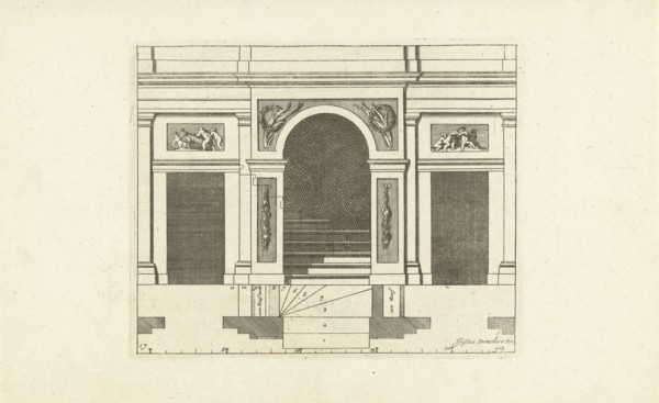 Wall Composition in the form of triumphal arch, interior, decoration, design, ornament, ornamental,