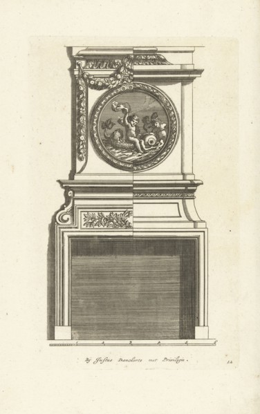 Interior, decoration, design, ornament, ornamental, architecture, Jean Lepautre, Justus Danckerts c