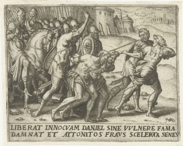 The elders are diverted, Abraham de Bruyn, 1570