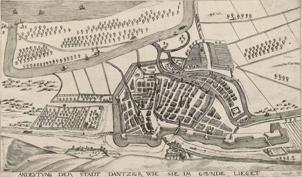 In and around the city of Danzig Series of 14 numbered prints, Aegidius Dickmann, Frederik de Wit,