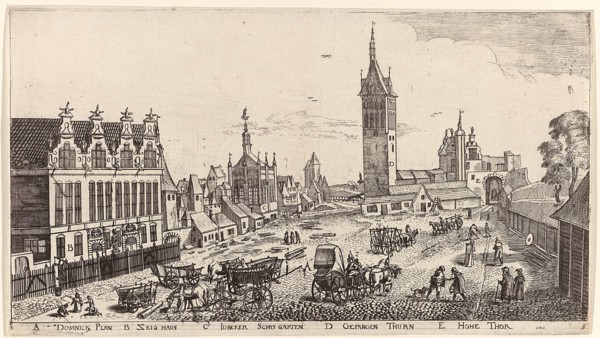 In and around the city of Danzig Series of 14 numbered prints, Aegidius Dickmann, Frederik de Wit,
