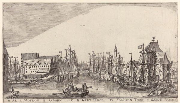 In and around the city of Danzig Series of 14 numbered prints, Aegidius Dickmann, Frederik de Wit,