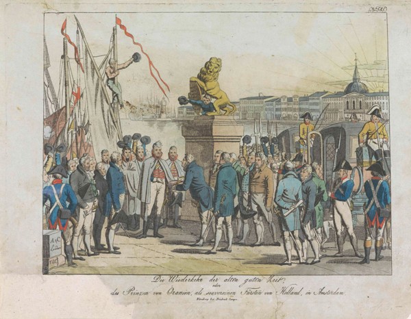 The Sovereign comes, Amsterdam, The Netherlands, 1813 Anonymous, Friedrich Campe, 1813-1815