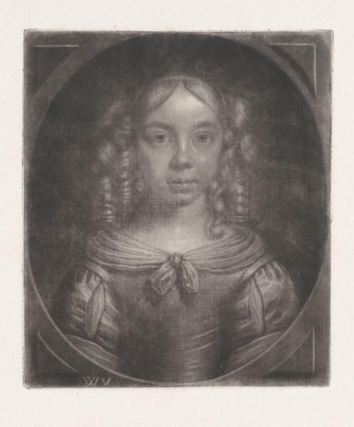 Portrait of a young girl, Wallerant Vaillant, 1658 - 1677