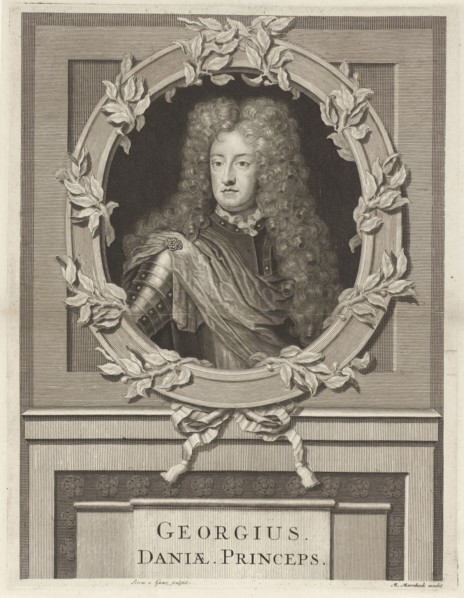 Portrait of George, Prince of Denmark, Pieter van Gunst, Matthijs van Marebeek, 1659 - 1699