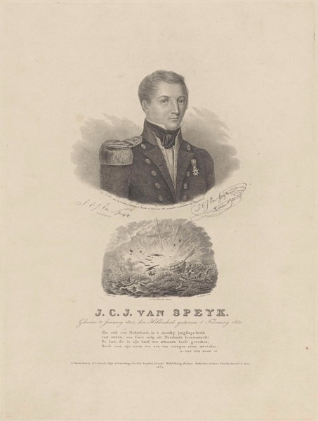 Portrait of Jan Carel Josephus Speijk, Dirk Sluyter, Adriaan van der Hoop (Jr.), Anthonius Johannes