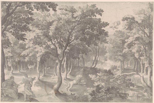 Fifth vision of Ezra, Pierre Gallays Nicolaes de Bruyn, 1608