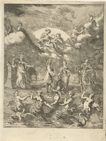 Allegory of marriage, Pieter van den Berge, 1694 - 1737