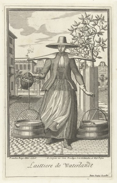 Milkmaid from Waterland, Pieter van den Berge, Pieter Persoy, Jaques Le Moine de lâ€ôEspine, 1669 -