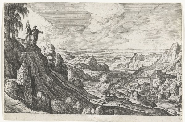 The Temptation of Christ, Hans Bol, ca. 1550 - ca. 1650