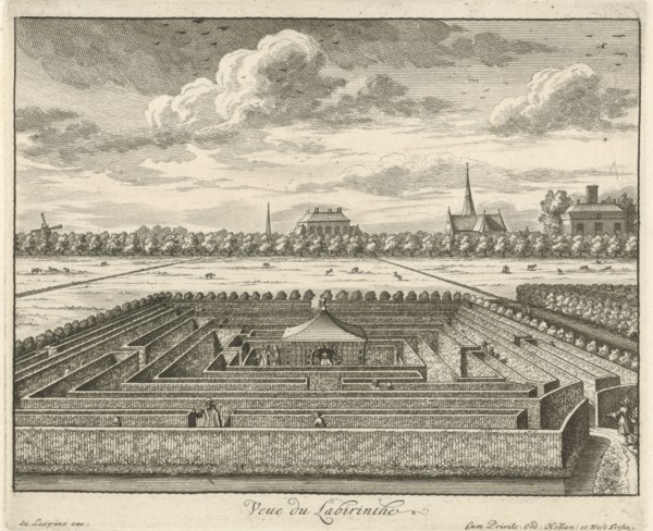 Labyrinth at Gunterstein, Breukelen, Joseph Mulder, Willem Swidde, Jaques Le Moine de lâ€ôEspine,