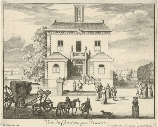 Front of castle Gunterstein, Breukelen, Joseph Mulder, Willem Swidde, Jaques Le Moine de