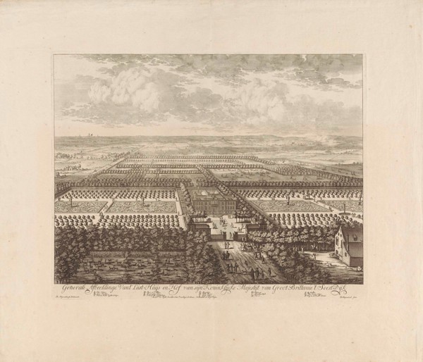 Bird's-eye-view of Soestdijk Palace, The Netherlands, Bastiaen Stopendael, Hendrik de Leth, Staten