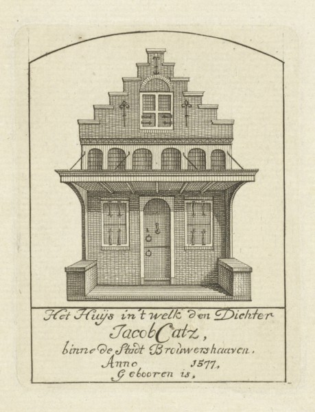House with gable, Jan Caspar Philips, 1736 - 1775