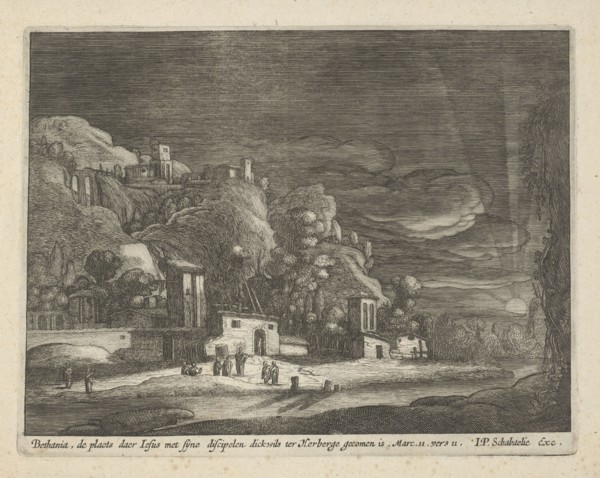 View of Bethany, Nicolaes Lastman, Anonymous, Jan Philipsz Schabaelje, 1648 - 1656