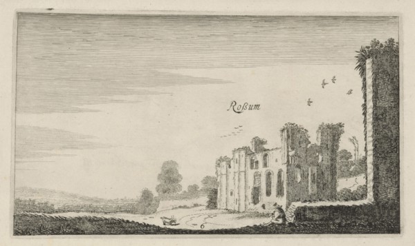 Ruins of castle Rossum, Maasdriel Bommelerwaard The Netherlands, Jan van de Velde II, Robert de
