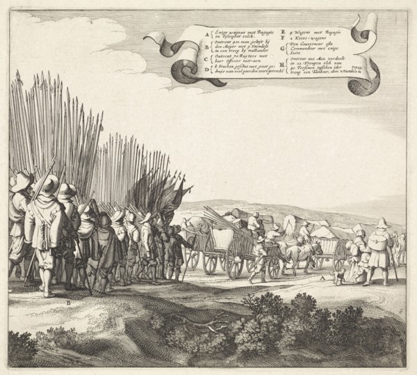 Exodus from the Spanish army from Maastricht, 1632 (plate 6), Jan van de Velde (II), Jan Martszen