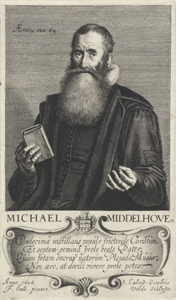 Portrait of Michall van Middelhoven, Jan van de Velde (II), 1626