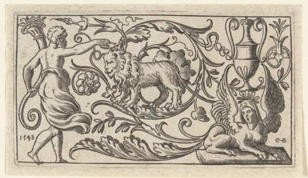 Frieze with lion, Anonymous, 1548