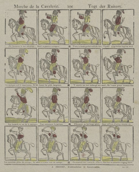 Walk of the cavalry, Germany, J. Proost, Philippus Jacobus Brepols, Anonymous, 1800 - 1833